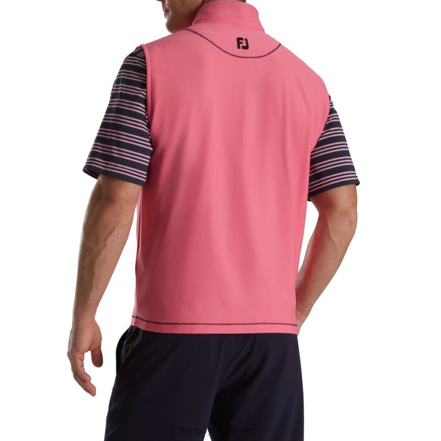 vest med børstet rygg med kvart glidelås for vannmelon R6P2F2043 vannmelon Footjoy