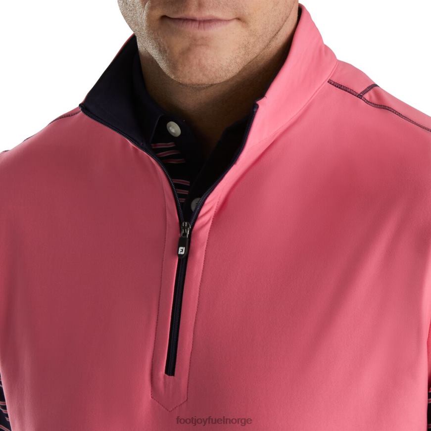 vest med børstet rygg med kvart glidelås for vannmelon R6P2F2043 vannmelon Footjoy