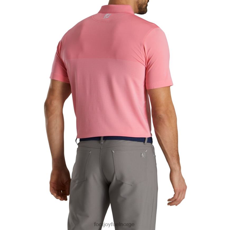 asalea-hvit lisle konstruert nålstripe selvkrage R6P2F1912 asalea-hvit Footjoy