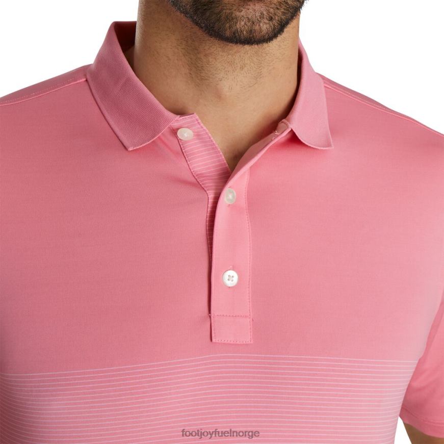 asalea-hvit lisle konstruert nålstripe selvkrage R6P2F1912 asalea-hvit Footjoy