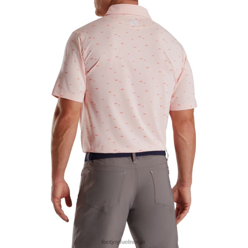 atletic fit school of fish print lisle self krage kvartsrosa R6P2F1795 kvarts rosa Footjoy