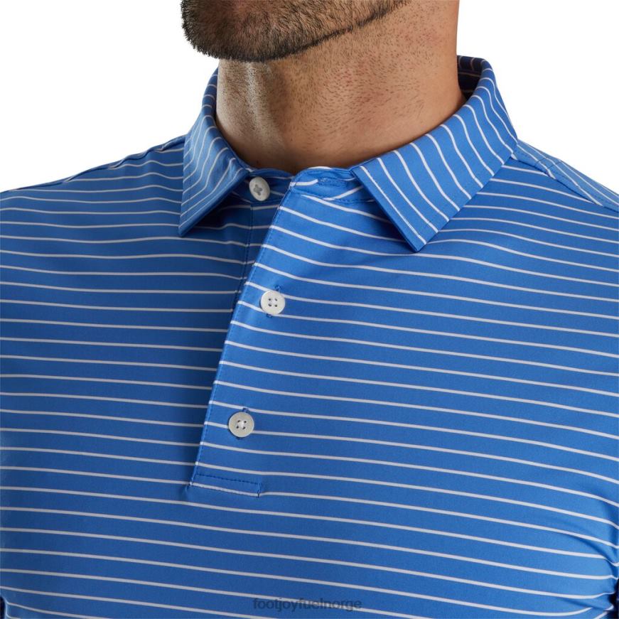 atletisk passform klassisk stripe selvkrage marine-hvit R6P2F1880 marin-hvit Footjoy