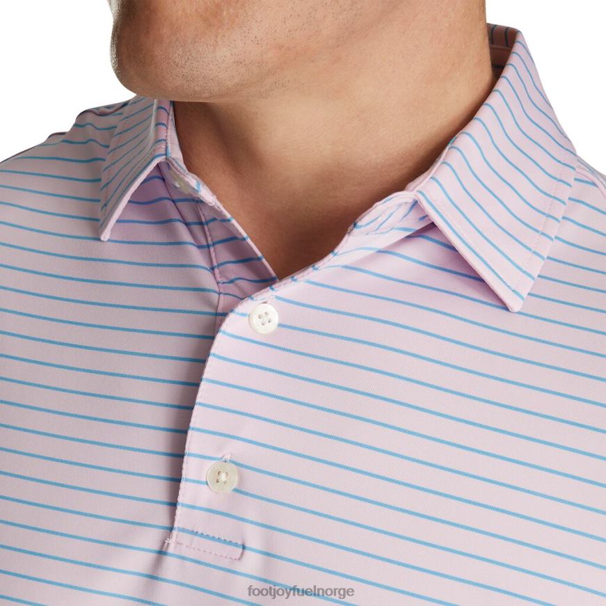 atletisk passform klassisk stripe selvkrage rosa-lyseblå R6P2F1884 rosa-lyseblå Footjoy