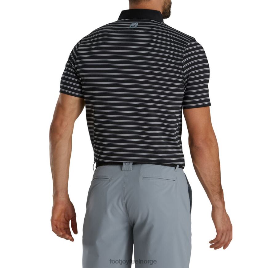 atletisk passform multi-stripe lisle self krage svart R6P2F1797 svart Footjoy