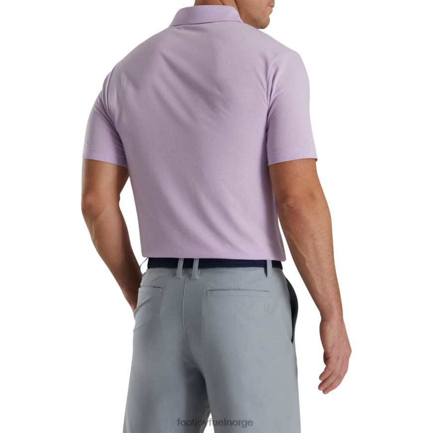 atletisk passform solid jersey selvkrage blek lilla R6P2F1885 blek lilla Footjoy