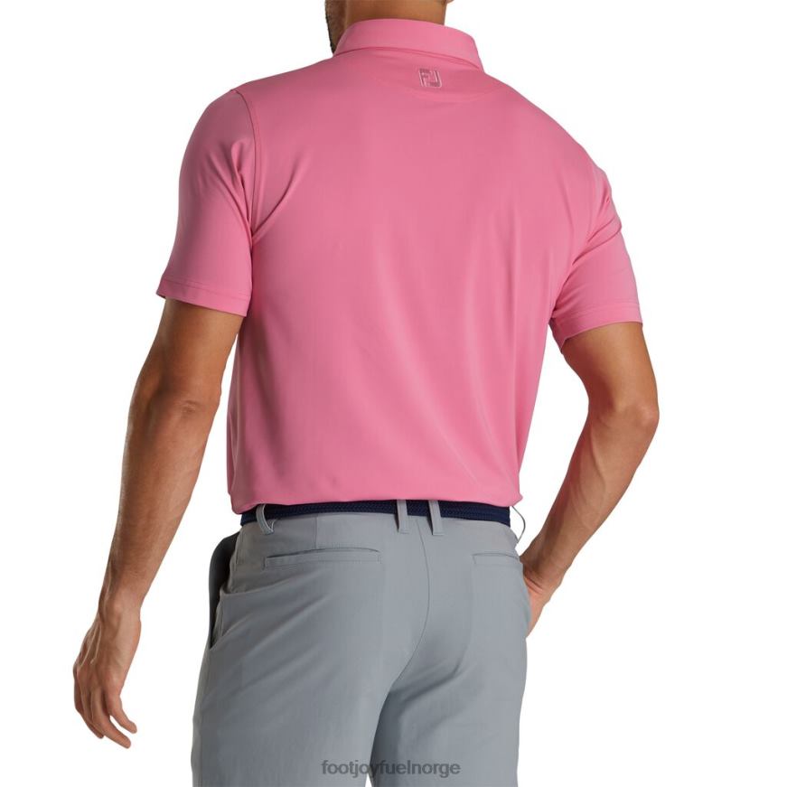 atletisk passform solid lisle self krage flamingo R6P2F1874 flamingo Footjoy