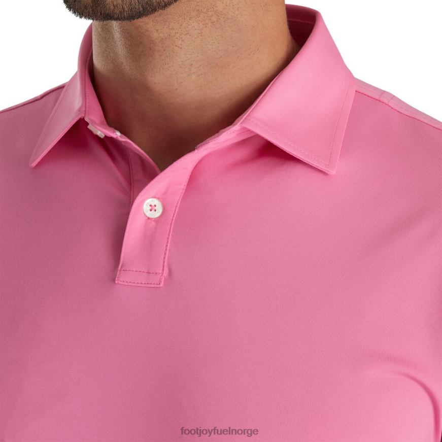 atletisk passform solid lisle self krage flamingo R6P2F1874 flamingo Footjoy