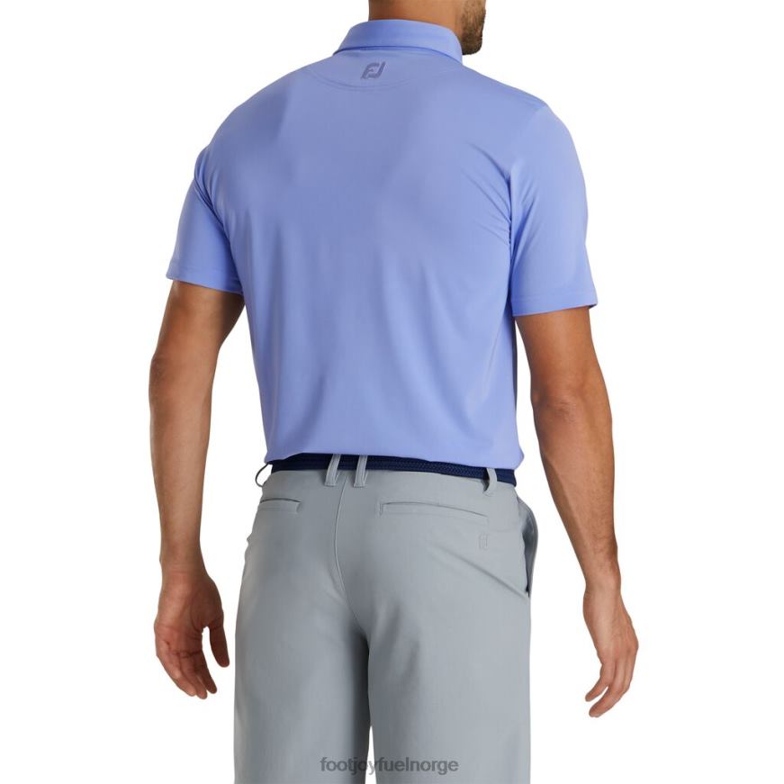 blå fiolett atletisk passform solid lisle self krage R6P2F1873 blå fiolett Footjoy