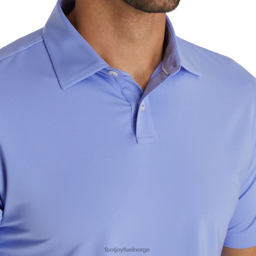 blå fiolett atletisk passform solid lisle self krage R6P2F1873 blå fiolett Footjoy