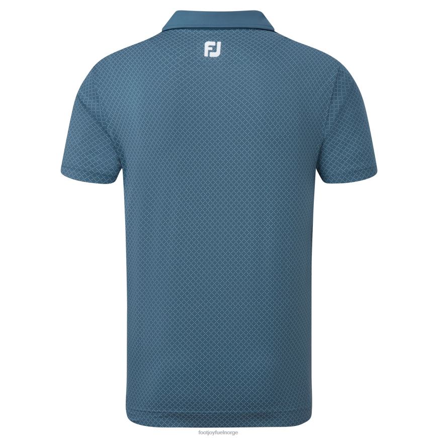 blå-hvit diamant prikketrykk lisle R6P2F110 blå hvit Footjoy