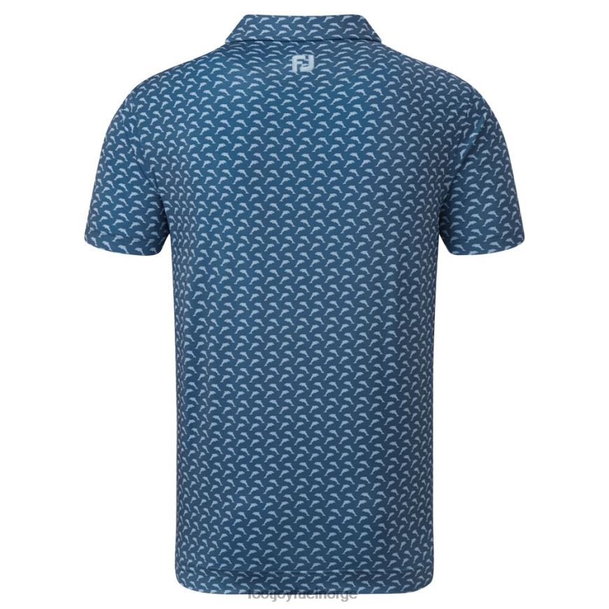 blå skumring blå hoppende delfiner trykker Lisle R6P2F900 blå-skumringsblå Footjoy