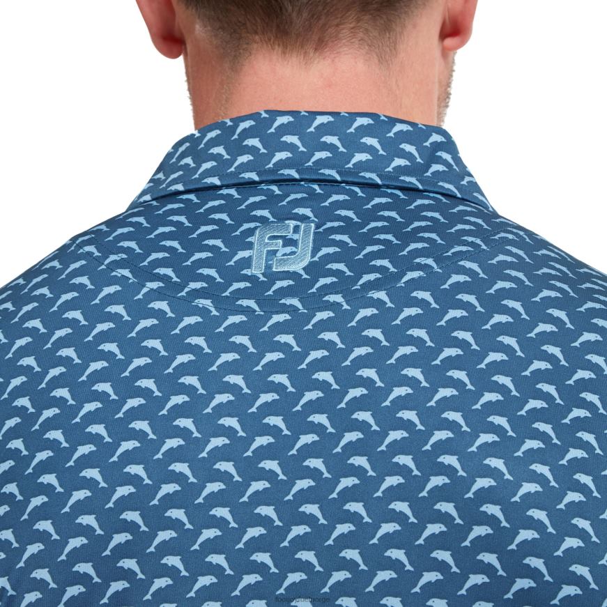 blå skumring blå hoppende delfiner trykker Lisle R6P2F900 blå-skumringsblå Footjoy