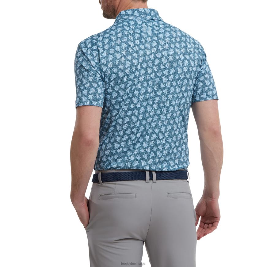 blå-skumring blå skygge palm print pique R6P2F906 blå-skumringsblå Footjoy
