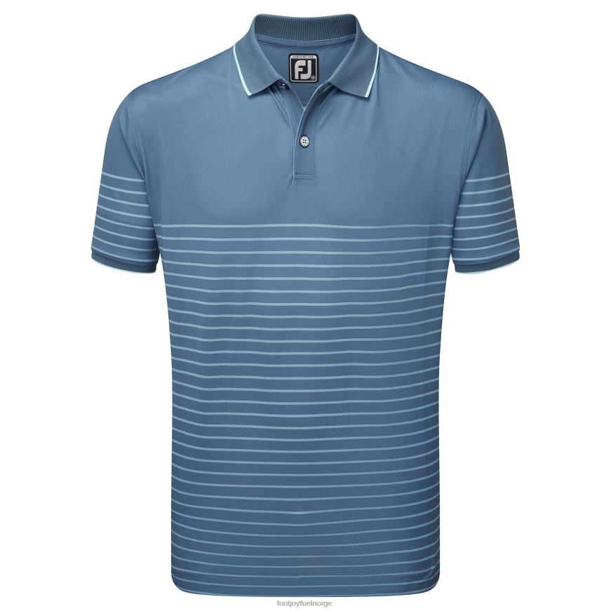 bluestone-denim-azur breton stripe piké R6P2F83 blåstein-denim-asurblå Footjoy