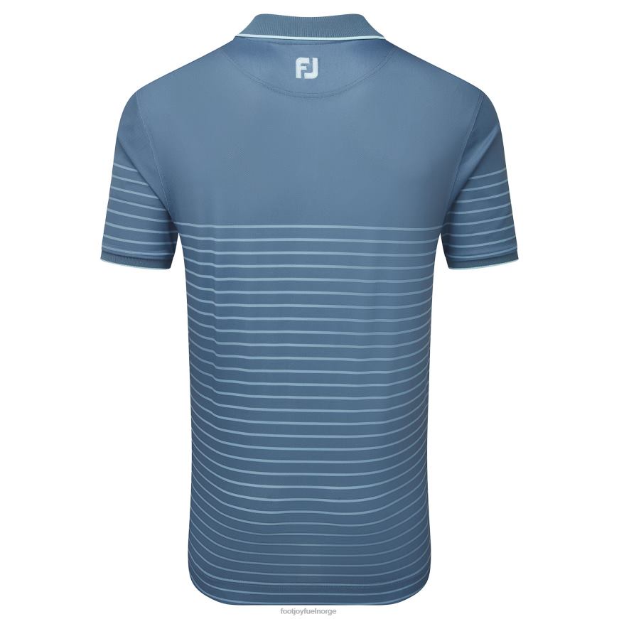 breton stripe pique bluestone-denim-azurblå R6P2F895 blåstein-denim-asurblå Footjoy