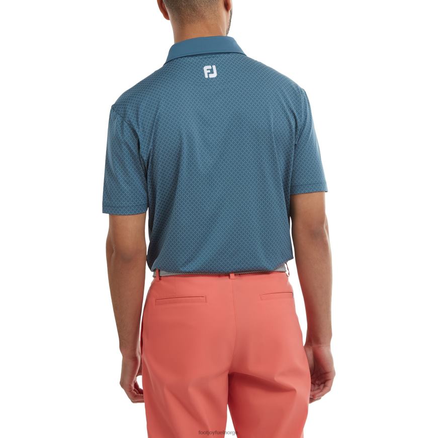 diamant prikketrykk lisle blå-hvit R6P2F922 blå hvit Footjoy