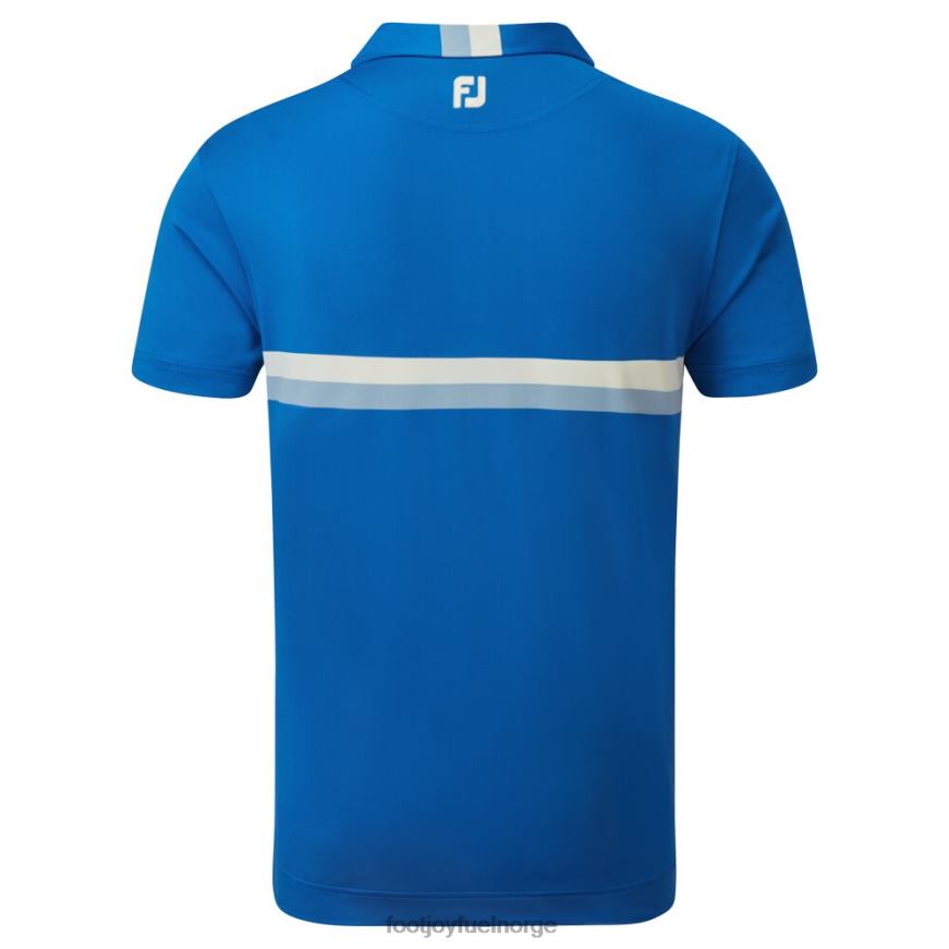 dobbelt brystbånd piké blå-gul-grå R6P2F919 blå-gul-grå Footjoy