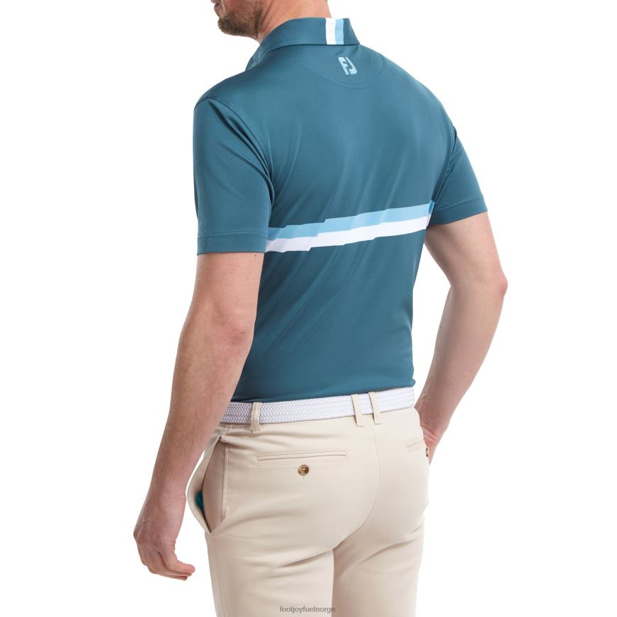 dobbelt brystbånd piké blå-skumring blå-hvit R6P2F106 blå-skumring blå-hvit Footjoy