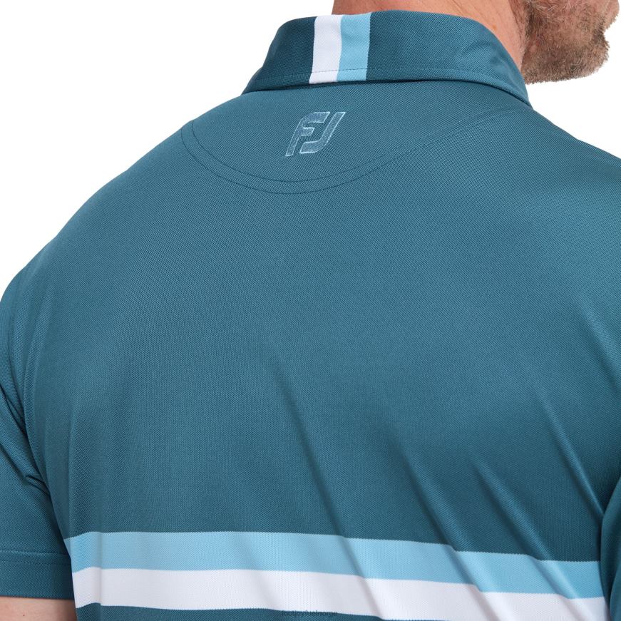 dobbelt brystbånd piké blå-skumring blå-hvit R6P2F106 blå-skumring blå-hvit Footjoy
