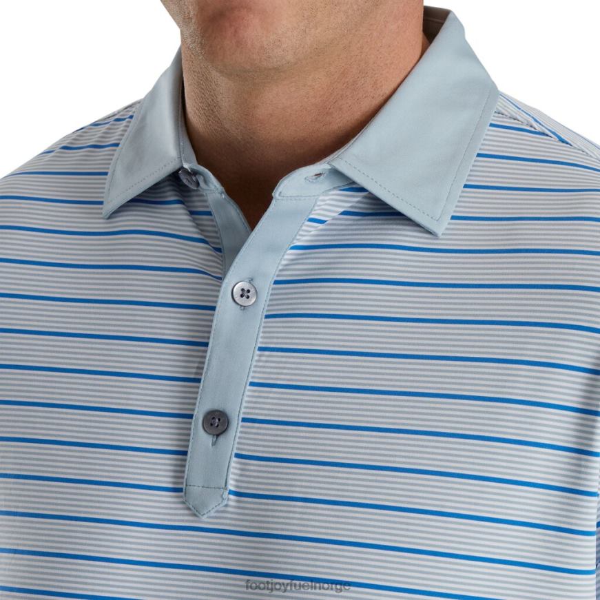 due grå-hvit-kongelig aksent stripe lisle self krage R6P2F1832 due grå-hvit-kongelig Footjoy
