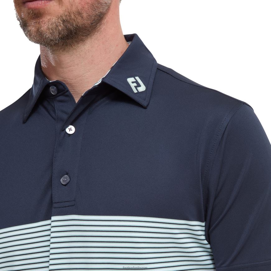 fargeblokk pique marine-hvit-salvie R6P2F937 marine-hvit-salvie Footjoy