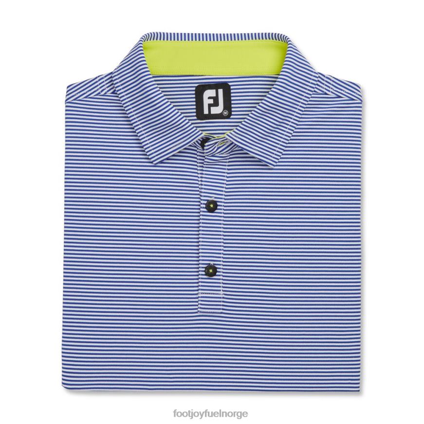 feeder stripe mix stretch pique self krage hav-hvit R6P2F1769 hav-hvit Footjoy