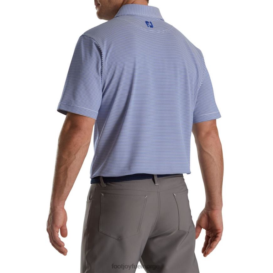 feeder stripe mix stretch pique self krage hav-hvit R6P2F1769 hav-hvit Footjoy
