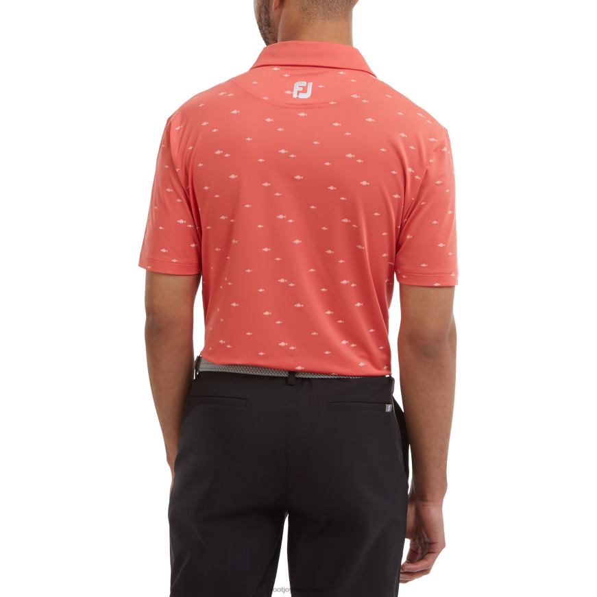 fiskestim print lisle oransje R6P2F927 oransje Footjoy
