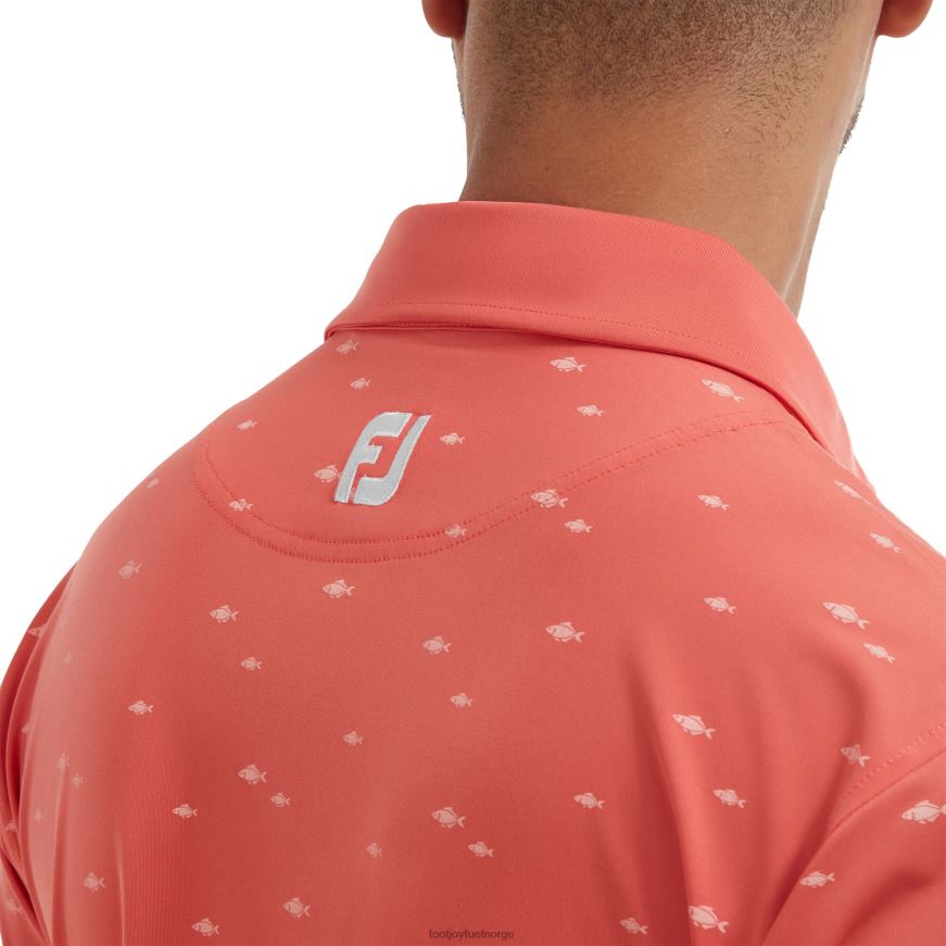 fiskestim print lisle oransje R6P2F927 oransje Footjoy