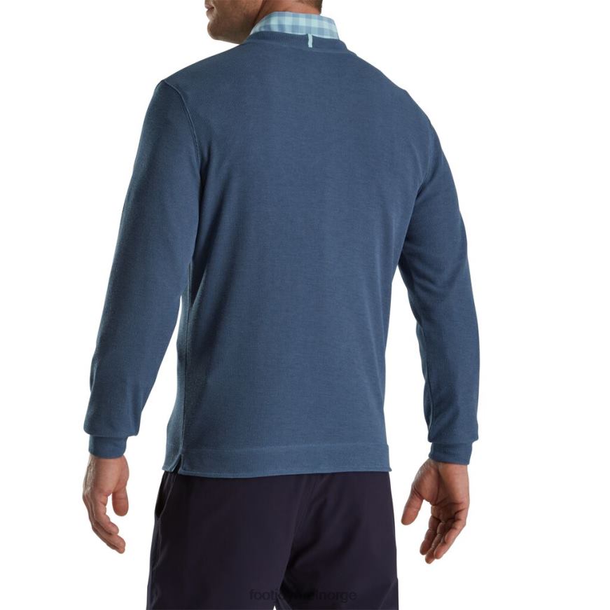 genser med rund hals i blåstein R6P2F1936 blåstein Footjoy
