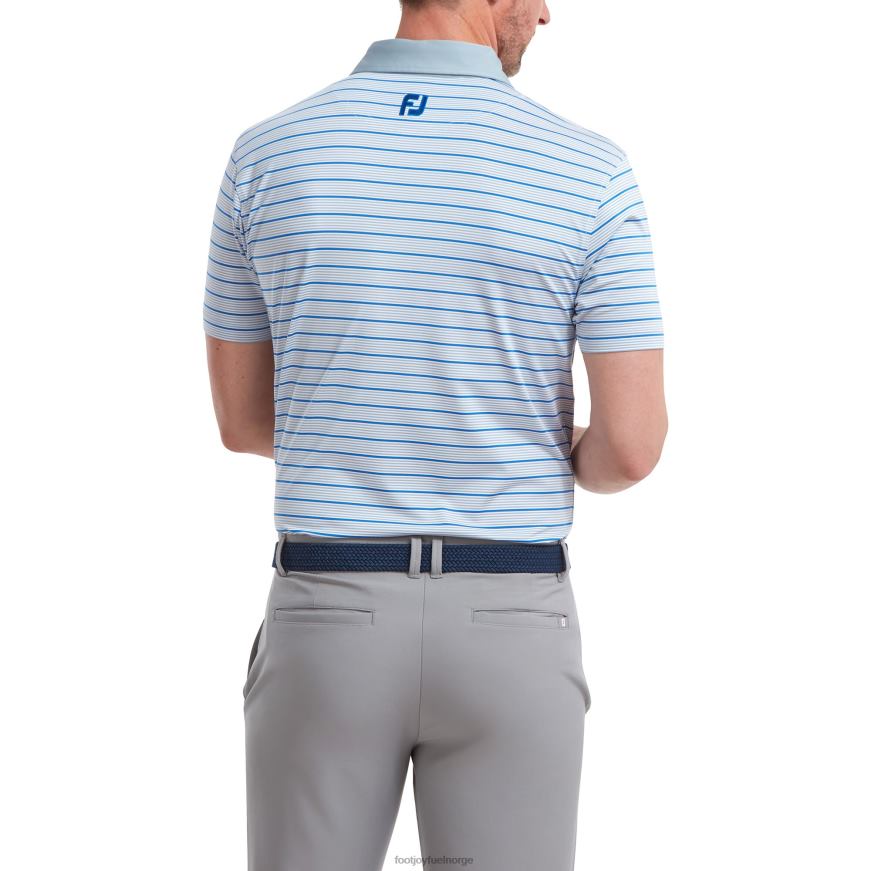 grå-hvit-blå aksent stripe lisle R6P2F128 grå-hvit-blå Footjoy
