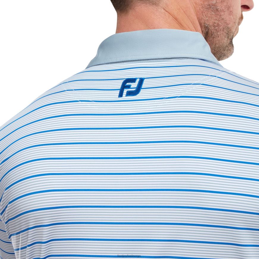 grå-hvit-blå aksent stripe lisle R6P2F128 grå-hvit-blå Footjoy