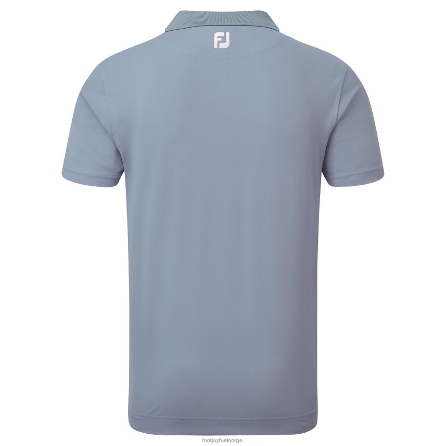 grå-rosa ensfarget piké med stripestolpe R6P2F138 grå-rosa Footjoy