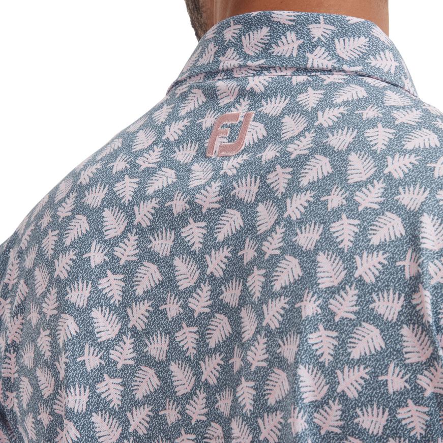 grå-rosa skygge palm print pique R6P2F95 grå-rosa Footjoy