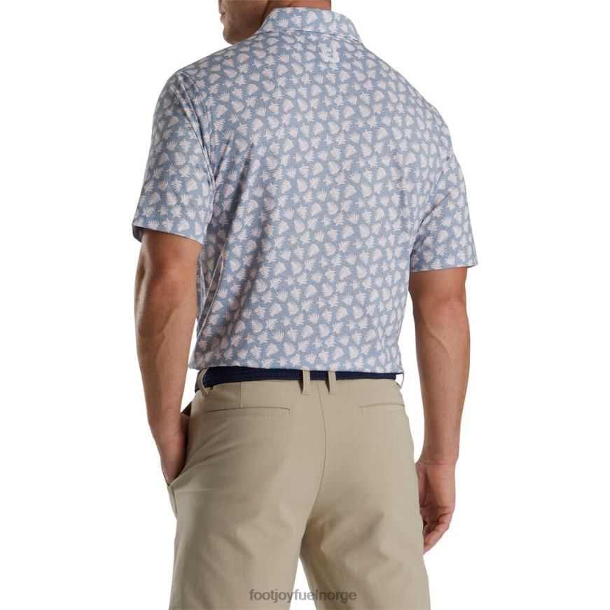 grafitt-kvarts rosa atletisk passform shadow palm print lisle self krage R6P2F1789 grafitt-kvarts rosa Footjoy