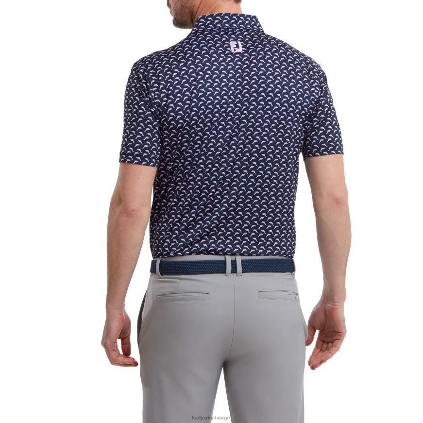 hoppende delfiner trykk Lisle marine-lilla R6P2F901 marine-lilla Footjoy