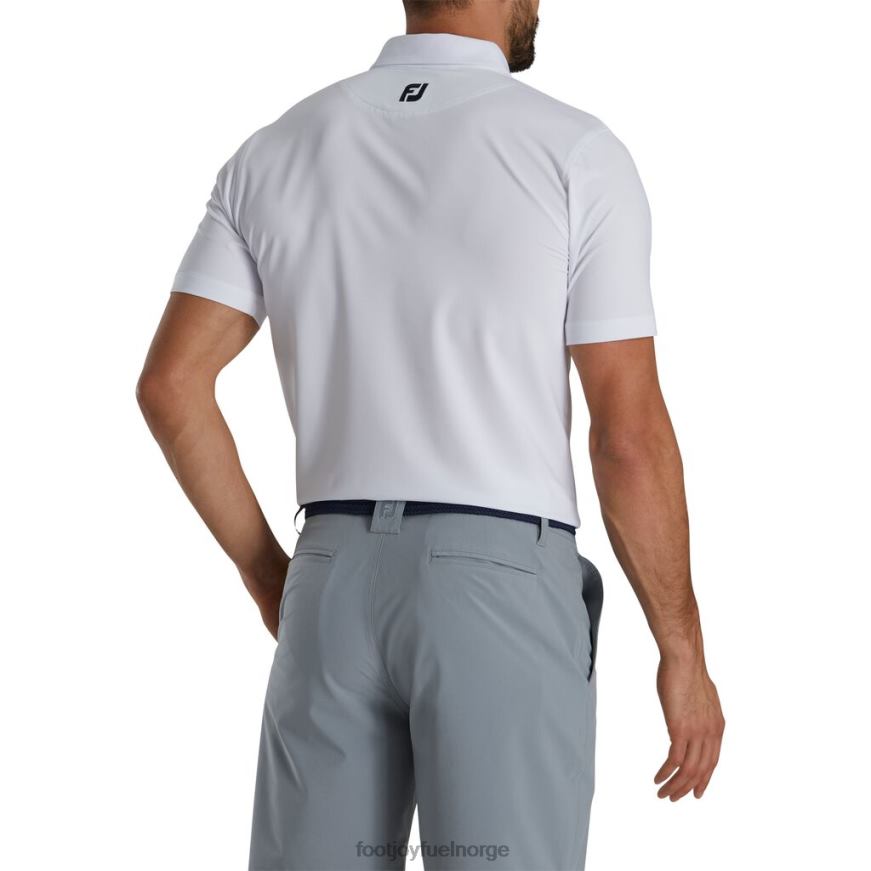 hvit atletisk passform shadow brystbånd lisle self krage - fj tour krage R6P2F1813 hvit Footjoy