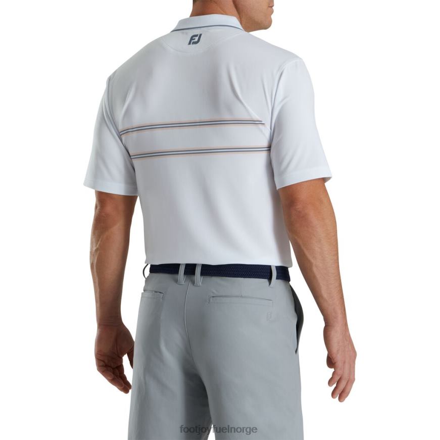 hvit dobbel bånd strikket krage R6P2F1825 hvit Footjoy