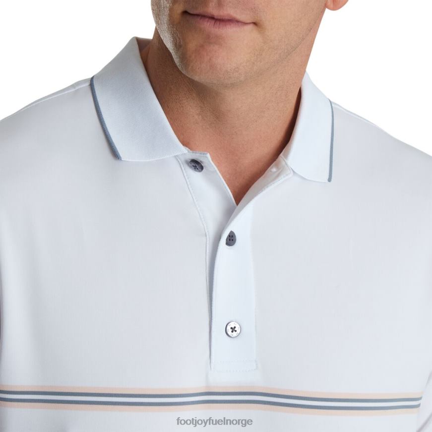 hvit dobbel bånd strikket krage R6P2F1825 hvit Footjoy