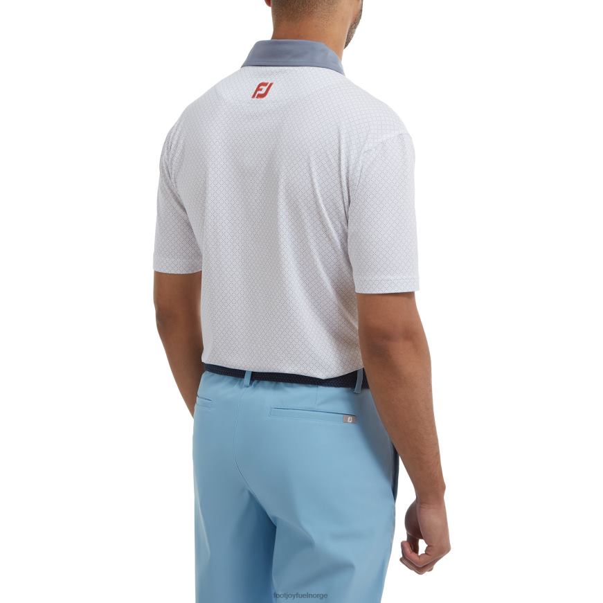 hvit-grå diamant prikketrykk lisle R6P2F108 hvit-grå Footjoy