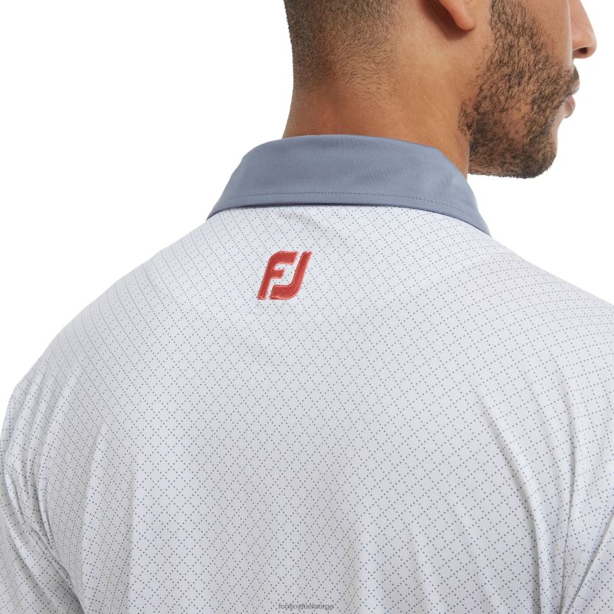 hvit-grå diamant prikketrykk lisle R6P2F108 hvit-grå Footjoy