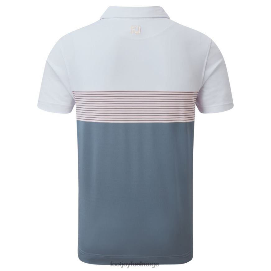 hvit-grå-rosa fargeblokk piké R6P2F938 hvit-grå-rosa Footjoy