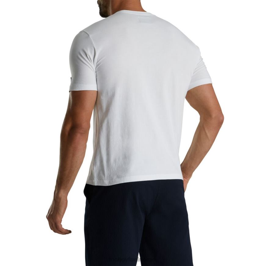 hvit grafisk jersey t-skjorte R6P2F1783 hvit Footjoy