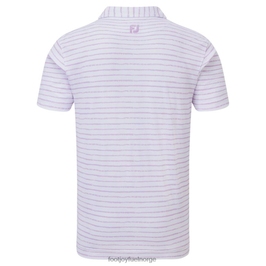 hvit-lavendel kritt lenke print piké R6P2F122 hvit-lavendel Footjoy