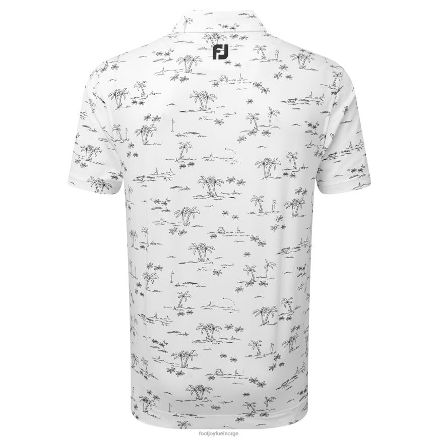 hvit-marine tropisk golf Lisle R6P2F888 hvit-marine Footjoy