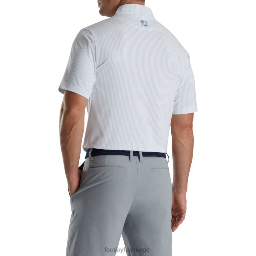 hvit-skumringsblå sikksakktrykk lisle selvkrage R6P2F1802 hvit-skumringsblå Footjoy