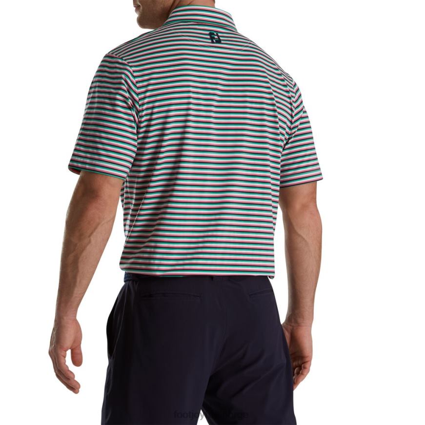 hvit-vannmelon-marine-sjøgrønn multi stripe lisle self krage R6P2F1744 hvit-vannmelon-marine-sjøgrønn Footjoy