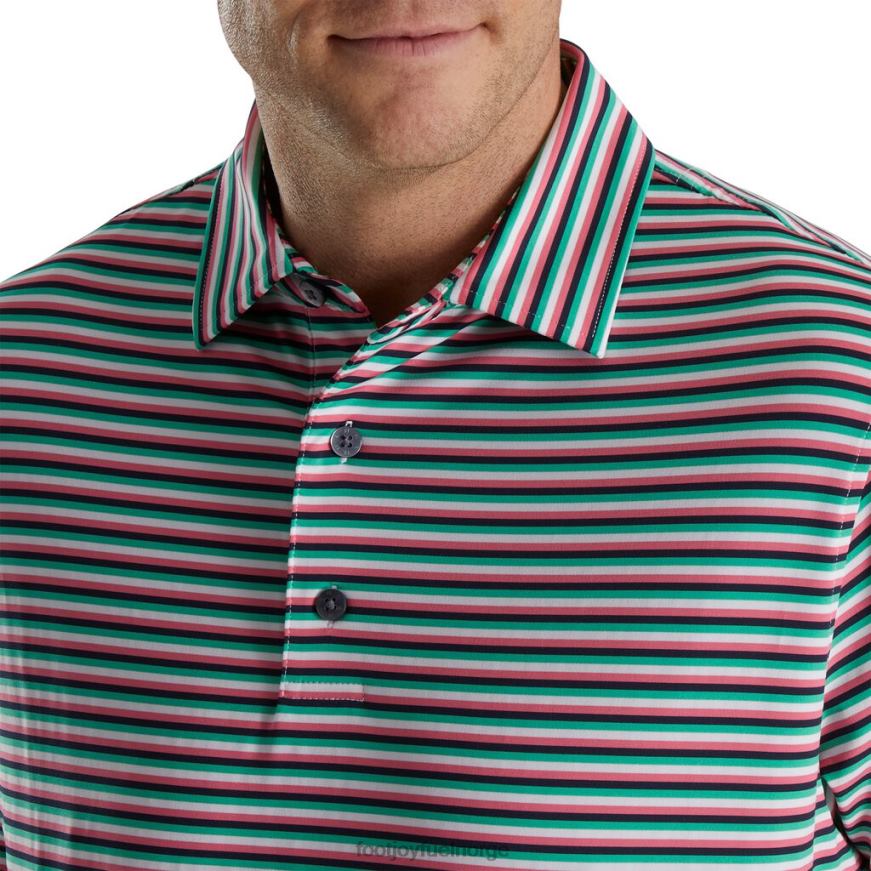 hvit-vannmelon-marine-sjøgrønn multi stripe lisle self krage R6P2F1744 hvit-vannmelon-marine-sjøgrønn Footjoy