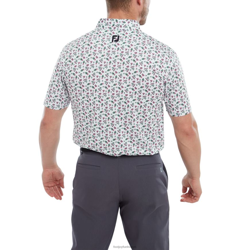hvit-vannmelon-sjøgrønn mini floral lisle R6P2F884 hvit-vannmelon-sjøgrønn Footjoy