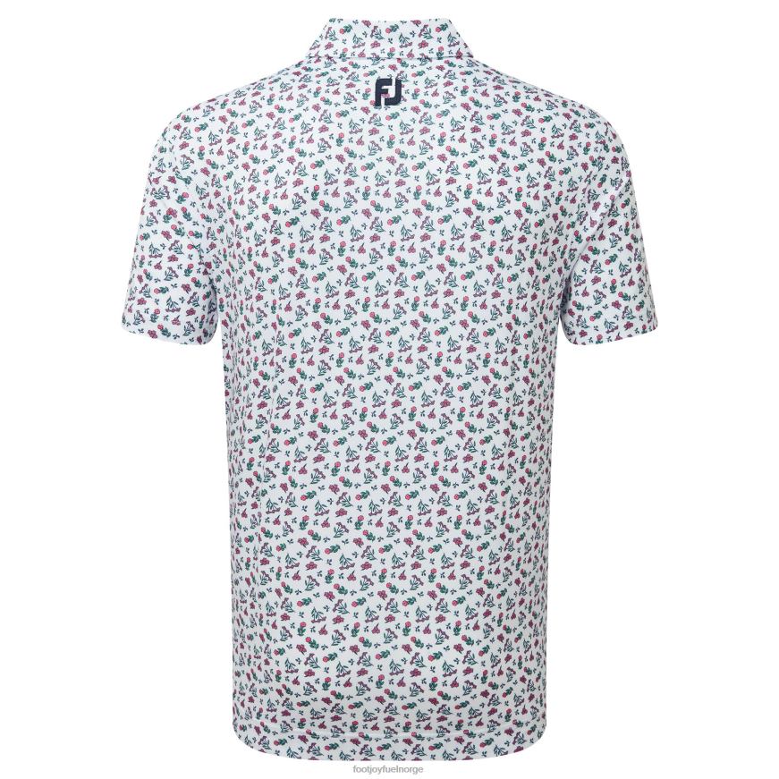hvit-vannmelon-sjøgrønn mini floral lisle R6P2F884 hvit-vannmelon-sjøgrønn Footjoy